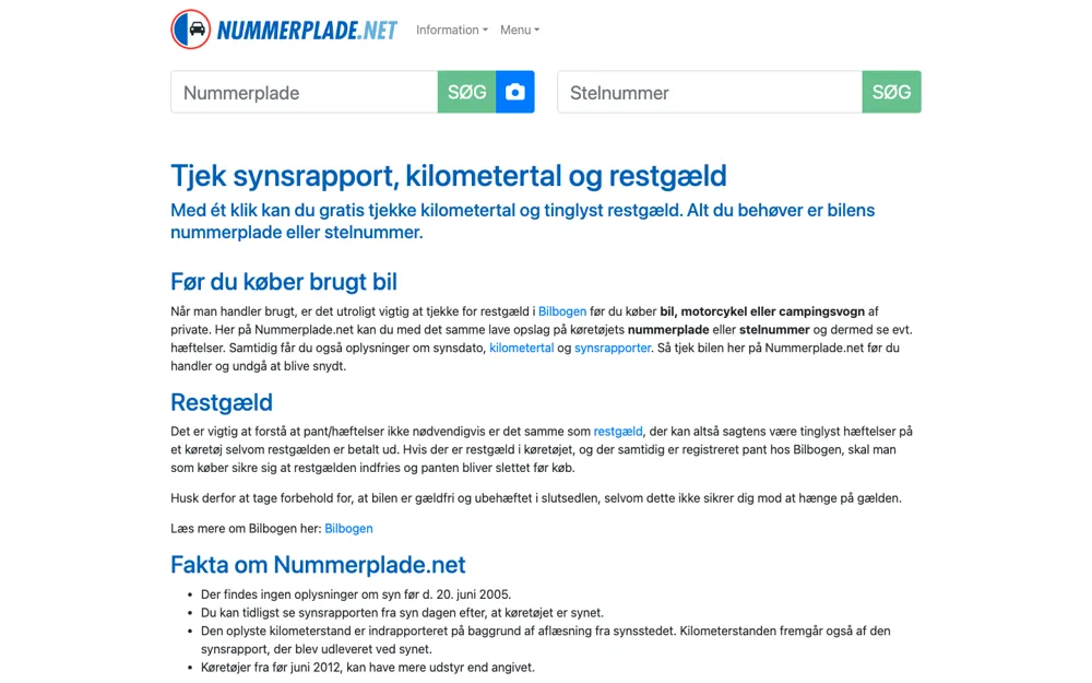 Nummerplade.net version 7 (2020–2026): to søgefelter og kamera-scanner