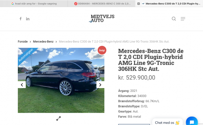 Mercedes-benz C 300 De 2,0 Hybrid DD66484