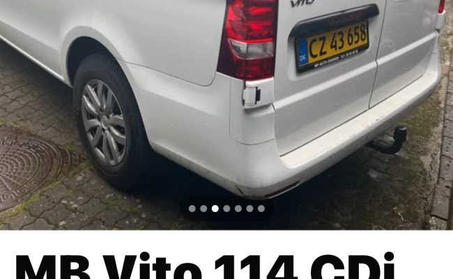 Mercedes-benz Vito Kassevogn 114 Cdi Ksv Lang CZ43658